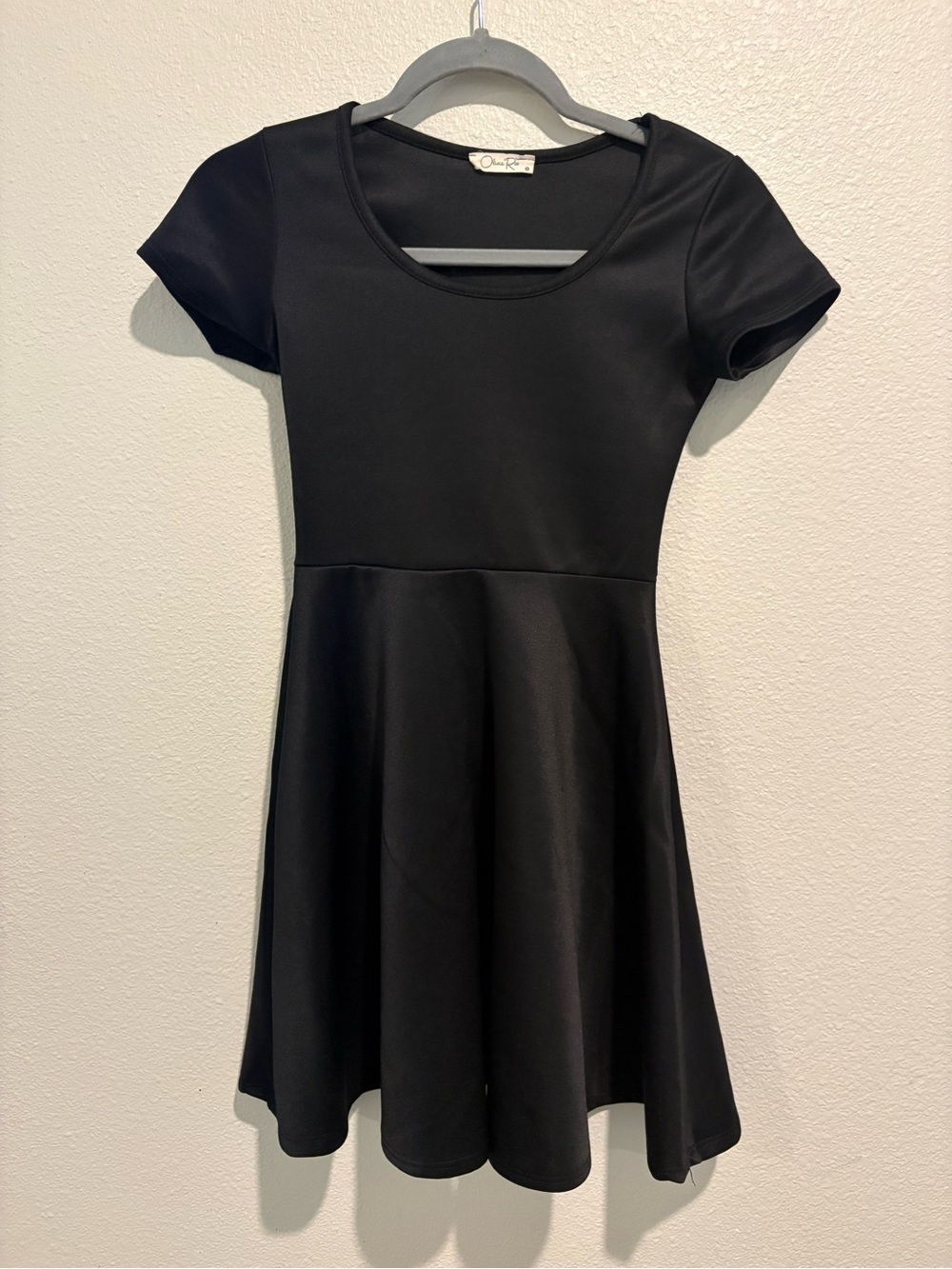 Olivia Rae Black Scoop Neck Dress